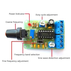 Signal Generator Sine Square Triangle Wave ICL8038 Monolithic Function
