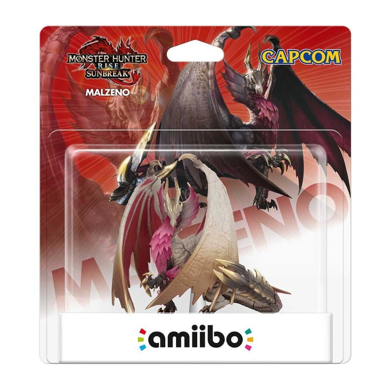 Malzeno Amiibo Red Monster Hunter Rise Sunbreak Nintendo Dragon