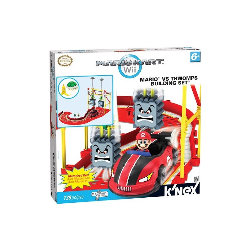 ollectible Mario Kart Mario vs Thwomps Race Car Set