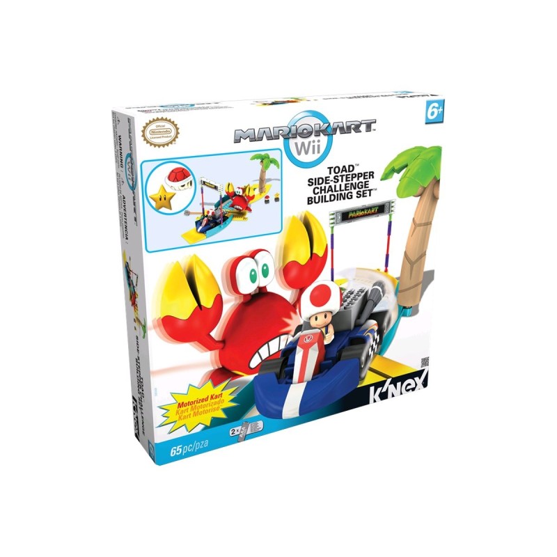 Collectible 2012 K'nex Mario Kart Toad Side-Stepper Challenge Building Set
