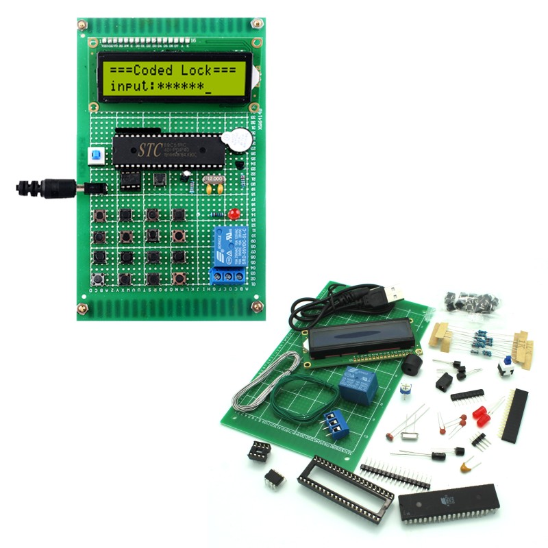 Password Code Combination Keypad Lock Soldering Kit DIY