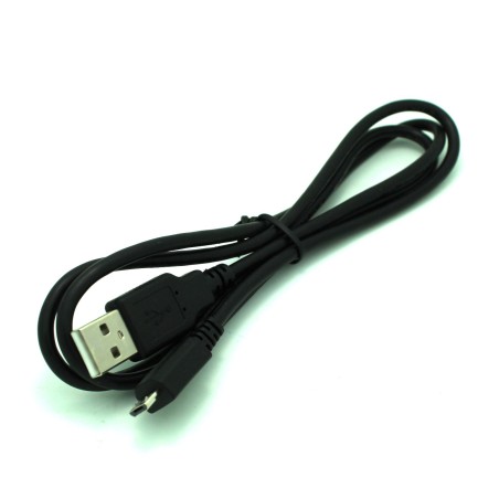USB Type-A to Micro Type-B 2.0 Cable - 5-Pin, 28/28AWG, Black, 3ft 