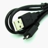 USB Type-A to Micro Type-B 2.0 Cable - 5-Pin, 28/28AWG, Black, 3ft 