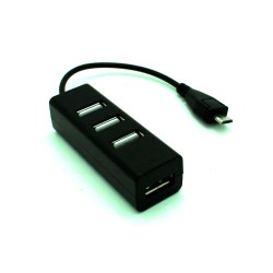 4 Port USB Hub with Micro USB Plug