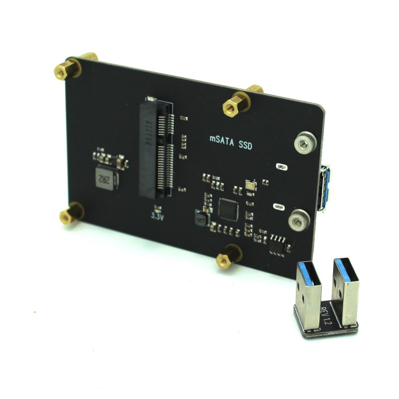 mSATA SSD Shield for Raspberry Pi 4 X857 v2.0