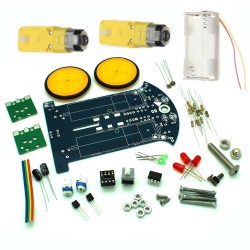 Line Following Robotic Car Soldering Kit