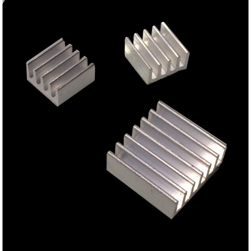 Self Adhesive Raspberry Pi Heatsink Set 3pc