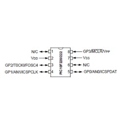 PIC10F220 PIC Microcontroller Pinout