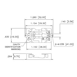 Sewable CR2032 Coin Cell Battery Holder