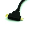 Dual Mini HDMI and Micro HDMI to HDMI Adapter Cable