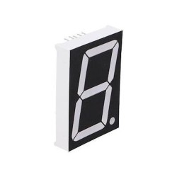 Large 1.8" Single Digit Segment Display - Super Bright Red