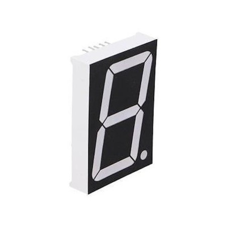 Large 1.8" Single Digit Segment Display - Super Bright Red