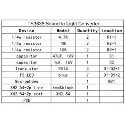 Sound to Light Converter Soldering Kit DIY