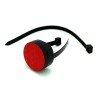 Bike Airtag Holder Mount Reflector Red Round