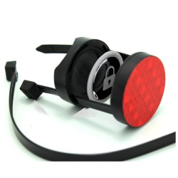 Bike Airtag Holder Mount Reflector Red Round