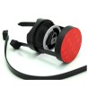 Bike Airtag Holder Mount Reflector Red Round