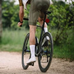 Bike Airtag Holder Mount Reflector Red Round