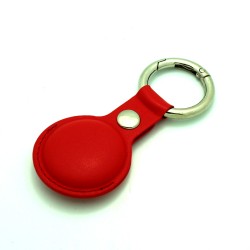 Keychain for AirTag PU Leather Holder