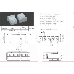 Female 2 Pin JST XH Crimp Connector