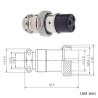Female Round 3 Pin Connector
