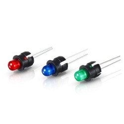 Black Plastic LED Holder (5 pack)