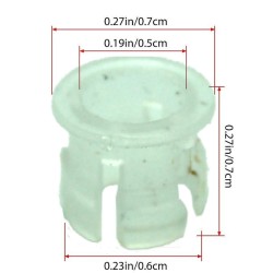 Clear Plastic LED Holder 5mm (5 Pack)