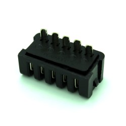 Ebike 5 Pin Female Battery Power Discharge Replacement Solder Socket Hailong Straight Square