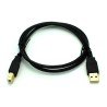 Gold Plated 3ft USB A to B Cable (Arduino USB Cable) 2.0 A Male to B Male 28/24awg