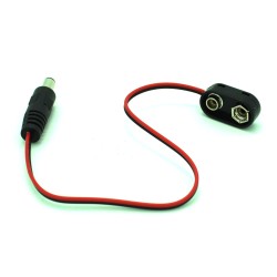 Heavy Duty Arduino Battery Adapter 9V Battery Clip with 5.5 mm/2.1 mm Plug
