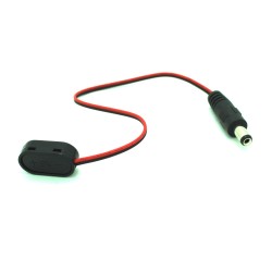 Heavy Duty Arduino Battery Adapter 9V Battery Clip with 5.5 mm/2.1 mm Plug