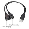 USB Splitter: 1 Male to 2 Female