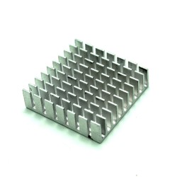 High-Performance 35mm x 35mm x 10mm Heatsink: Aluminum Silver, 10 Blades, Precision Design