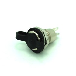 Durable 5.5x2.1mm Weatherproof Round Panel Mount DC Jack with Rubber Plug