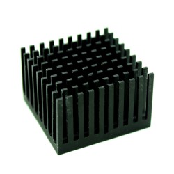 40mm x 40mm x 25mm Heatsink: Aluminum Black