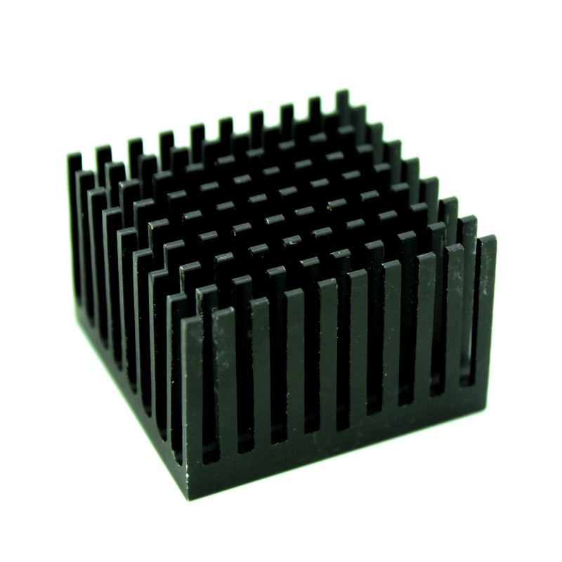 40mm x 40mm x 25mm Heatsink: Aluminum Black