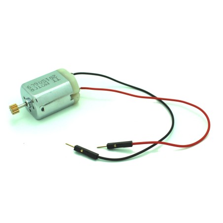 DC Motor with Brass Gear and Wire Leads TT