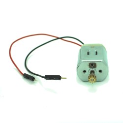 DC Motor with Brass Gear and Wire Leads TT