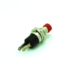Metal Red Panel Mount SPST-NO Momentary Push Button Switch