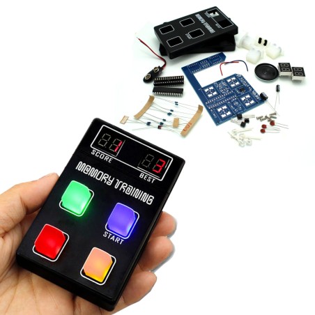 Memory Simon Soldering Kit with Plastic Enclosure