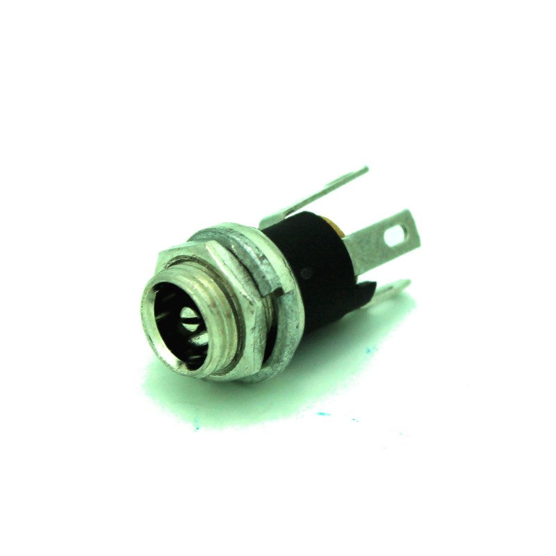 Screw Type Panel Mount DC Jack: 5.5x2.1mm