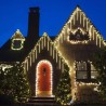 Icicle Lights Outdoor LED Solar 8 Icicles with Solar Panel 192 LEDs
