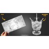 ICONX Game of Thrones House Stark Sigil 3D Laser Cut Steel Model Kit