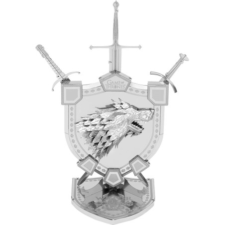ICONX Game of Thrones House Stark Sigil 3D Laser Cut Steel Model Kit