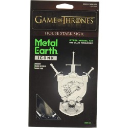 ICONX Game of Thrones House Stark Sigil 3D Laser Cut Steel Model Kit