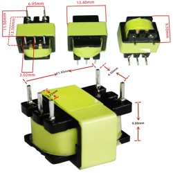 Mini Audio Isolation Transformer 600 Ohm Yellow