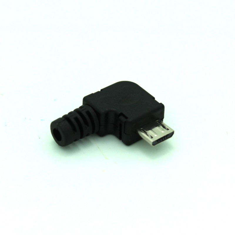 Right Angle MicroUSB Cable Solder Connector