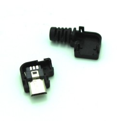 Right Angle MicroUSB Cable Solder Connector