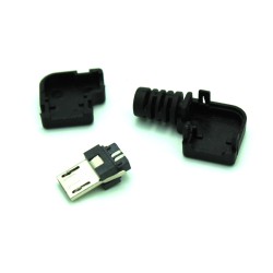 Right Angle MicroUSB Cable Solder Connector