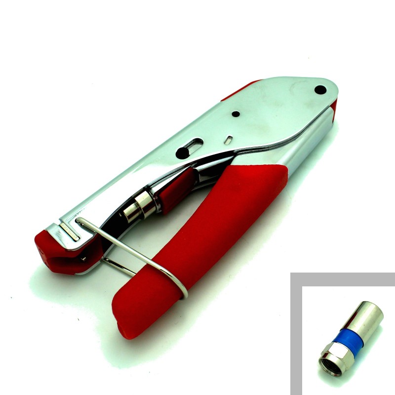 Coaxial Compression Tool For F-Type RG6 Coax Cables CATV HDTV
