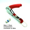 Coaxial Compression Tool For F-Type RG6 Coax Cables CATV HDTV